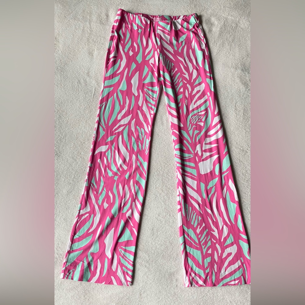 Lilly Pulitzer Georgia May Palazzo Papaya Playa Women’s Sz Small - Picture 6 of 14